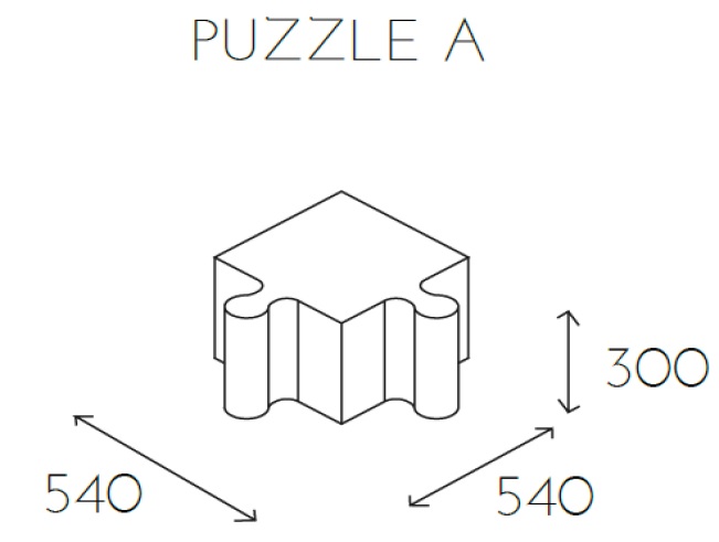 Pufy puzzle lego 